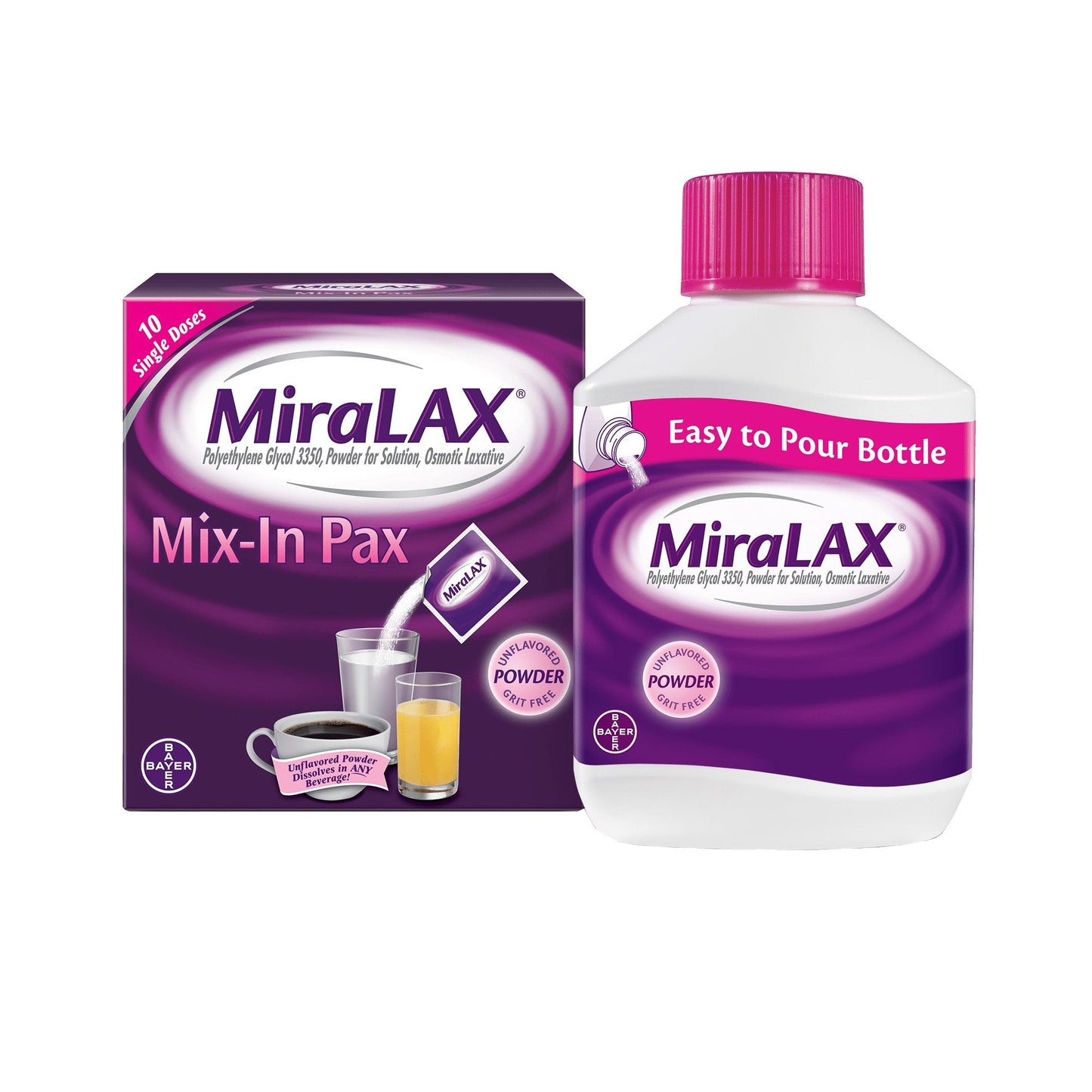 MiraLAX® Polyethylene Glycol 3350 Laxative 11523723404