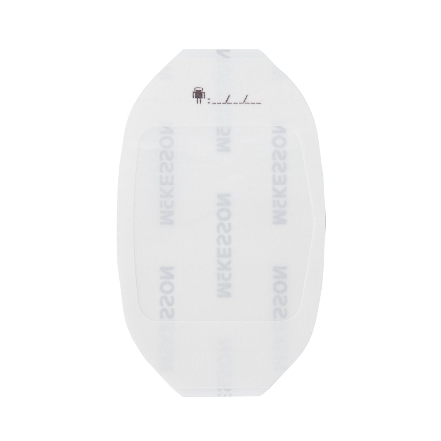 McKesson Octagonal Sterile Dressing with Frame-Style Delivery, 6 x 7 Centimeter 4985