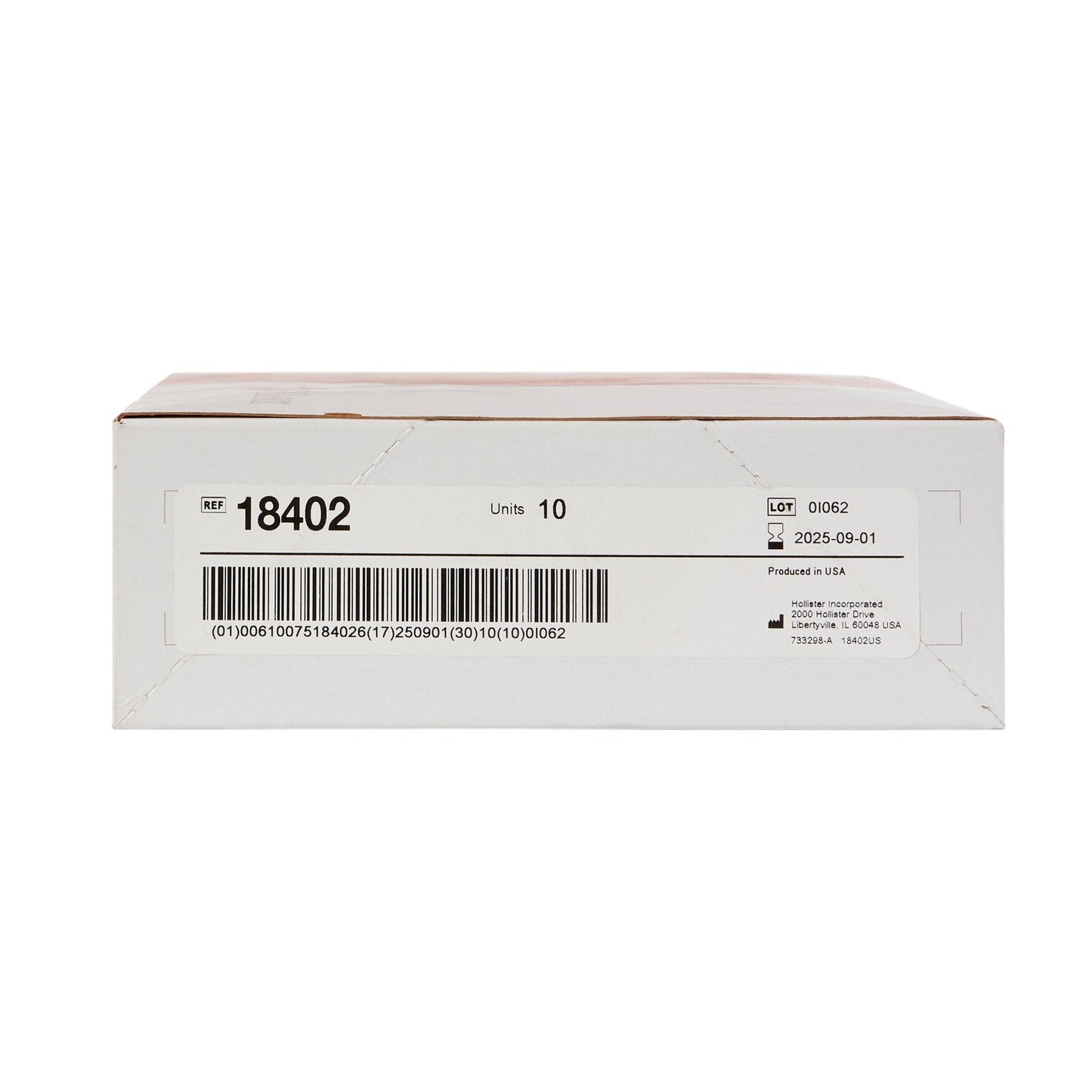New Image™ 18402 Two-Piece Transparent Urostomy Pouch, 44 mm Flange, Green Match 18402