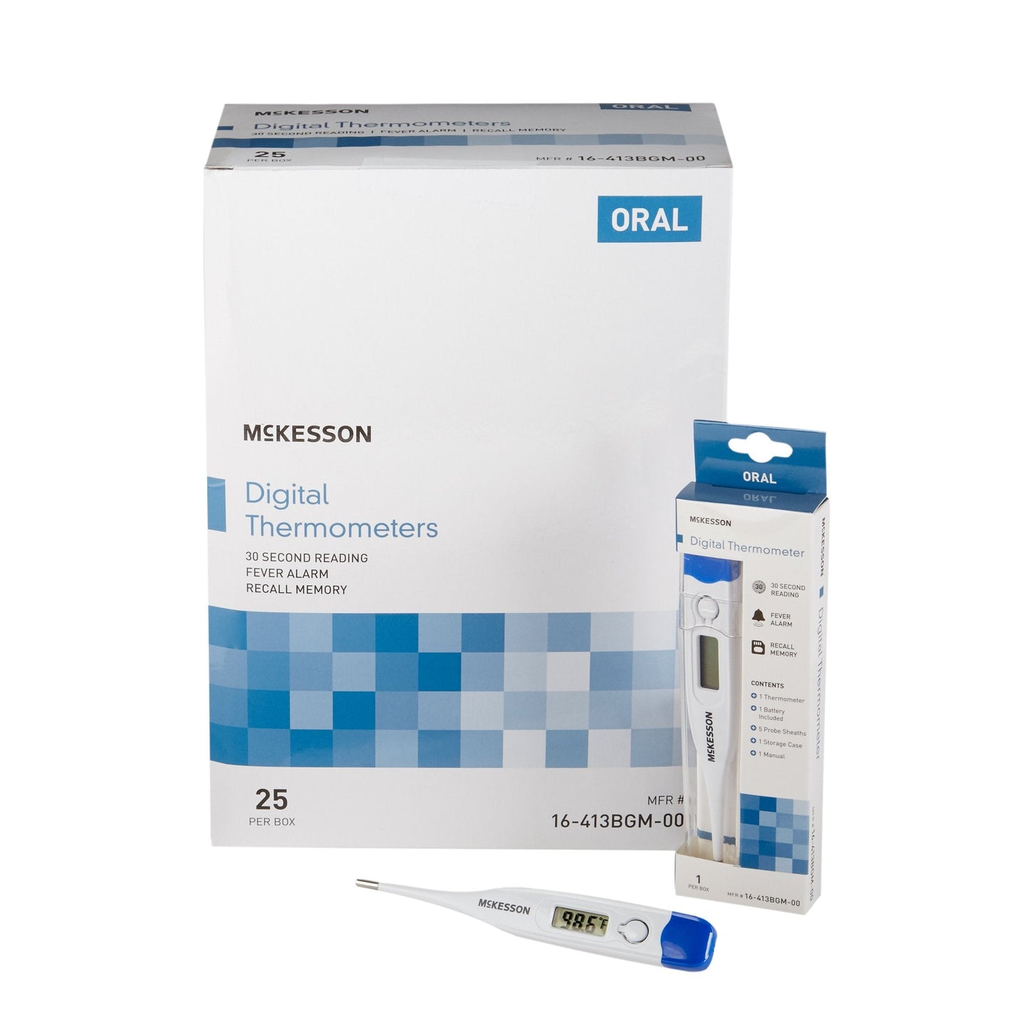 McKesson entrust™ Digital Oral Thermometer 16-413BGM-00