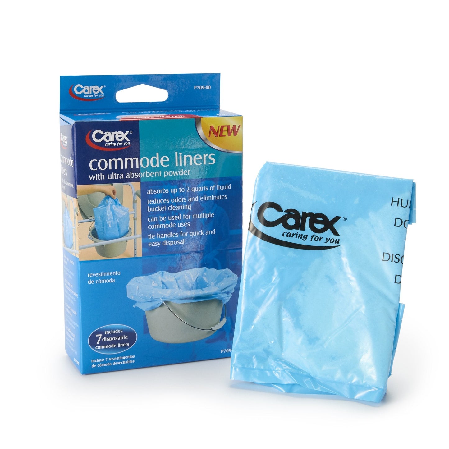 Carex® Commode Liner, 14 x 14 Inch FGP70900 0000