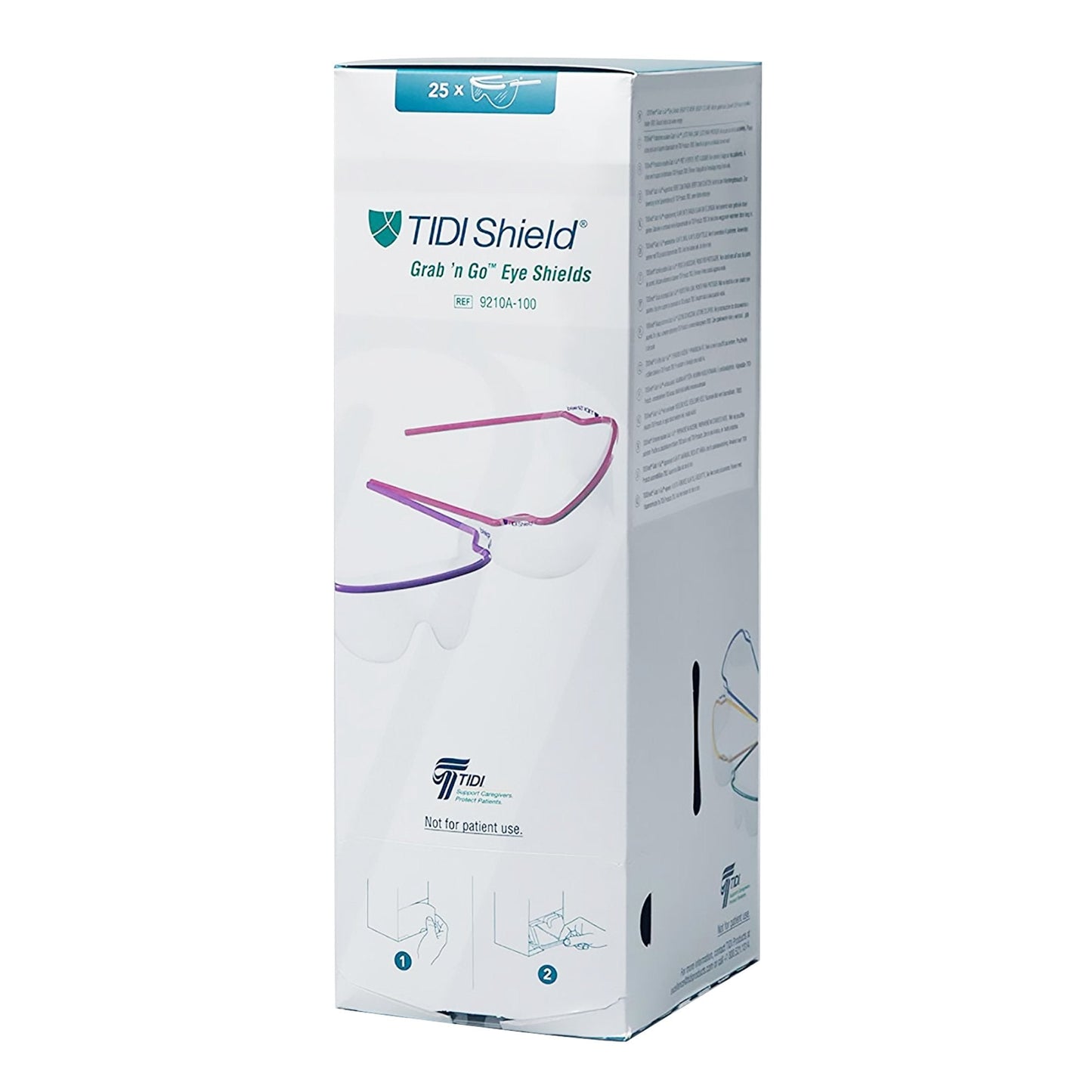 TIDIShield® Grab 'n Go™ Eye Shields with Dispenser 9210A-100