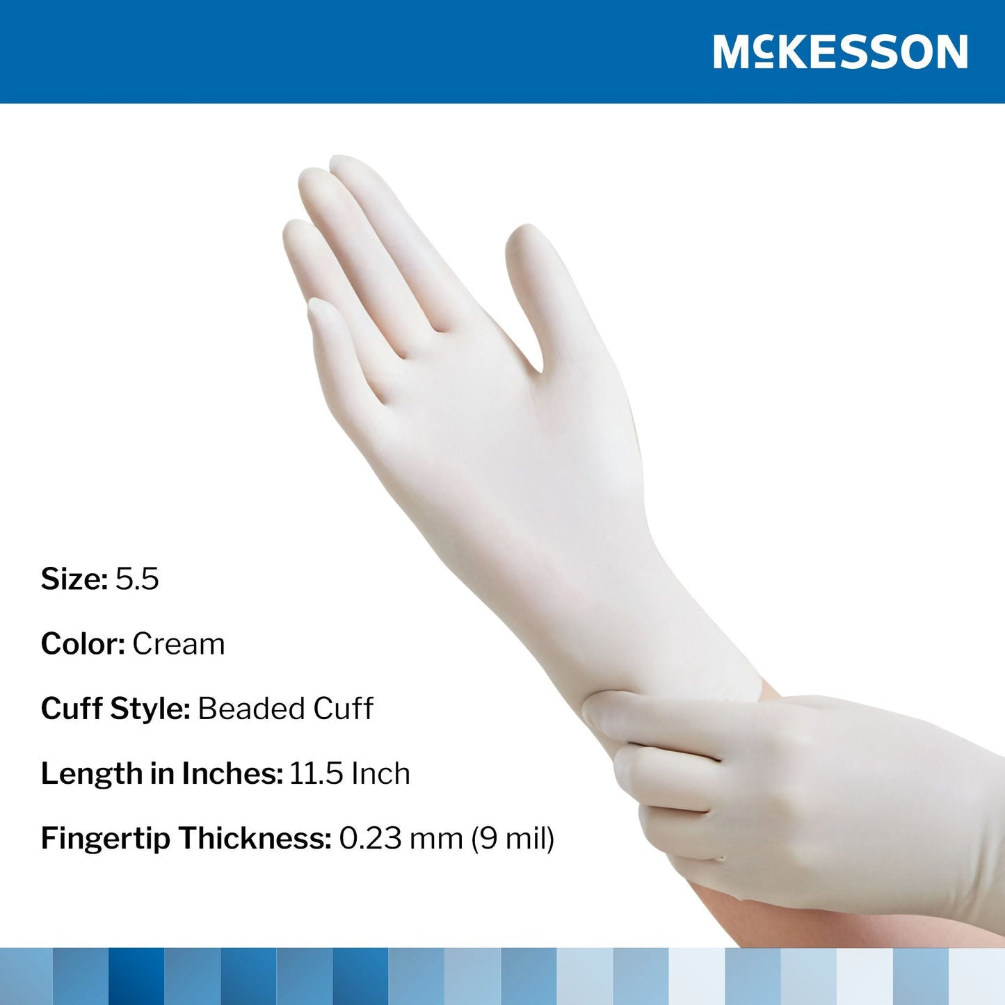 McKesson Perry® Performance Plus Surgical Glove, Size 5.5, Cream 20-1055N