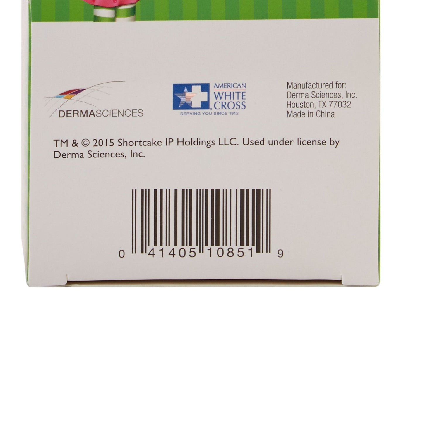 American® White Cross Stat Strip® Strawberry Shortcake Design Adhesive Strips 10851
