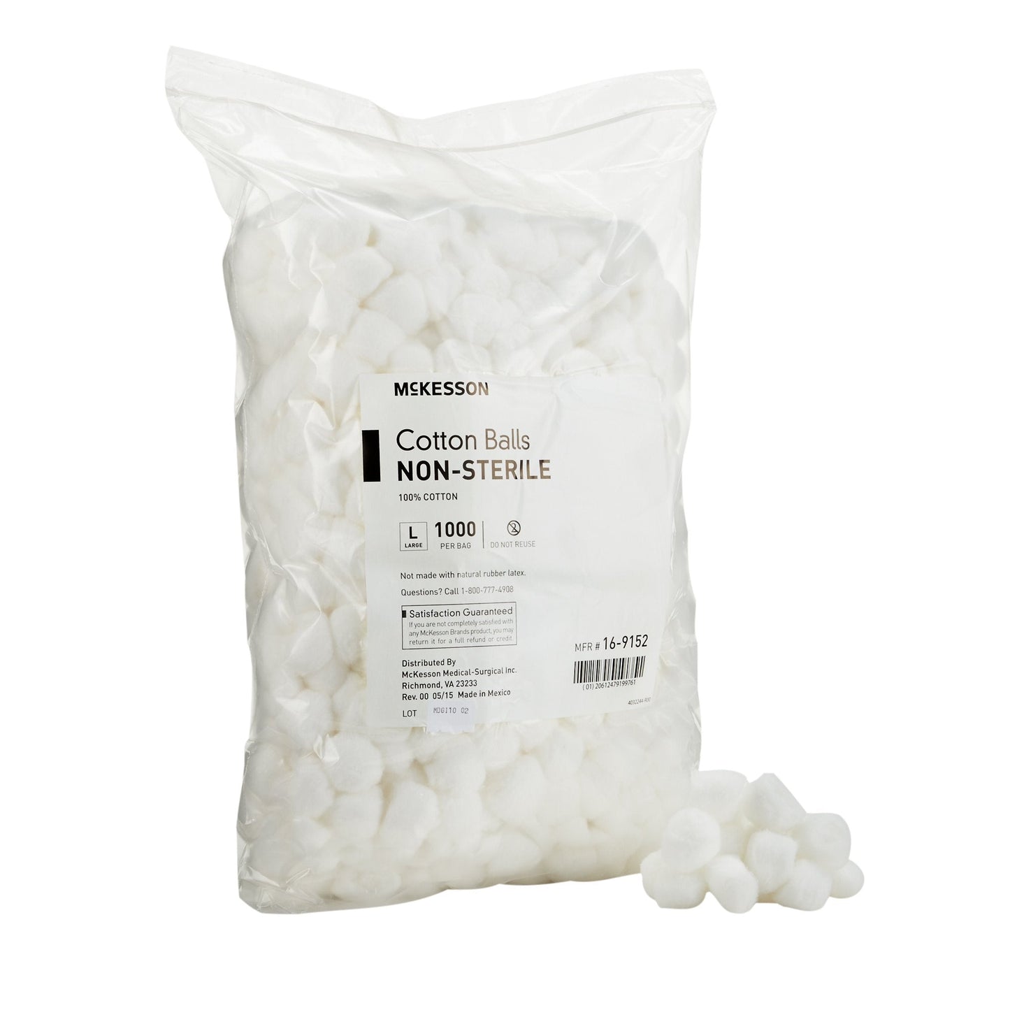 McKesson Nonsterile Cotton Balls, Large 16-9152