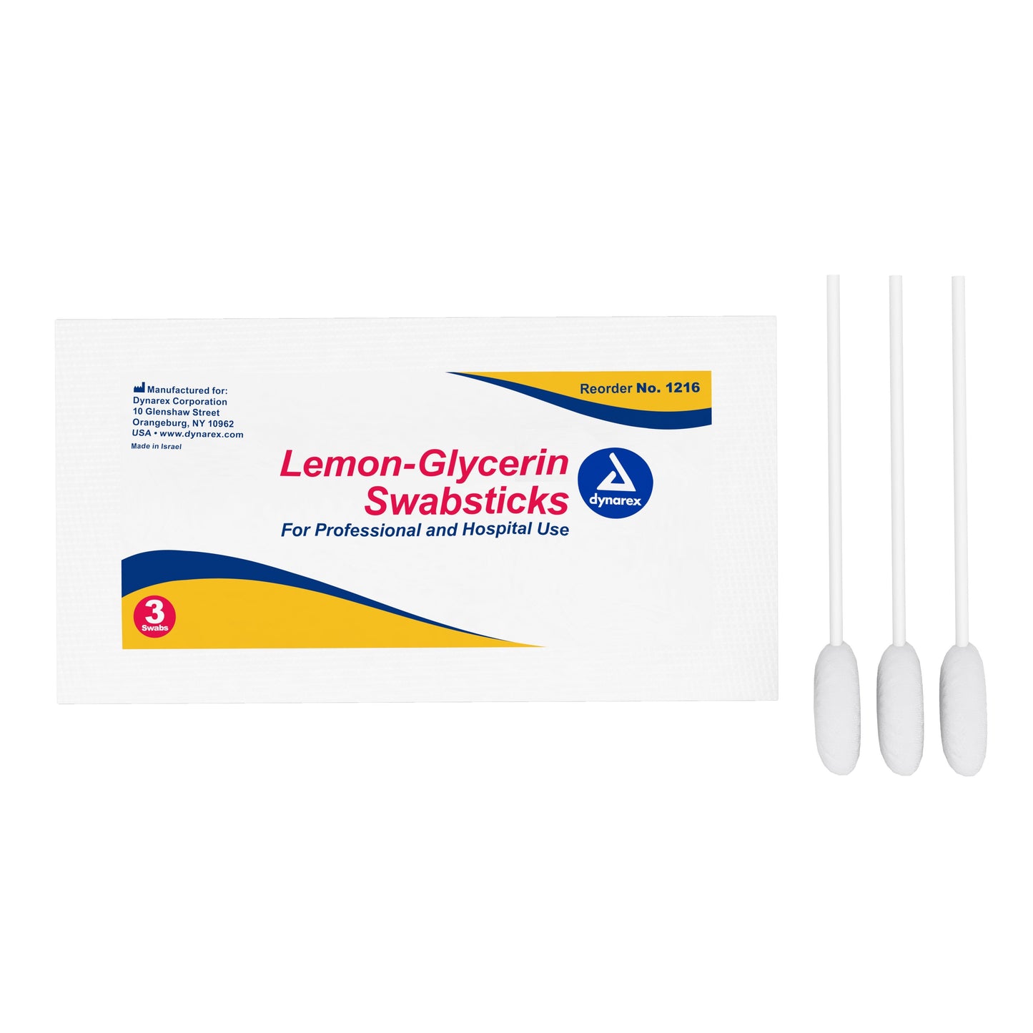 dynarex® Lemon-Glycerin Oral Swabsticks 1216