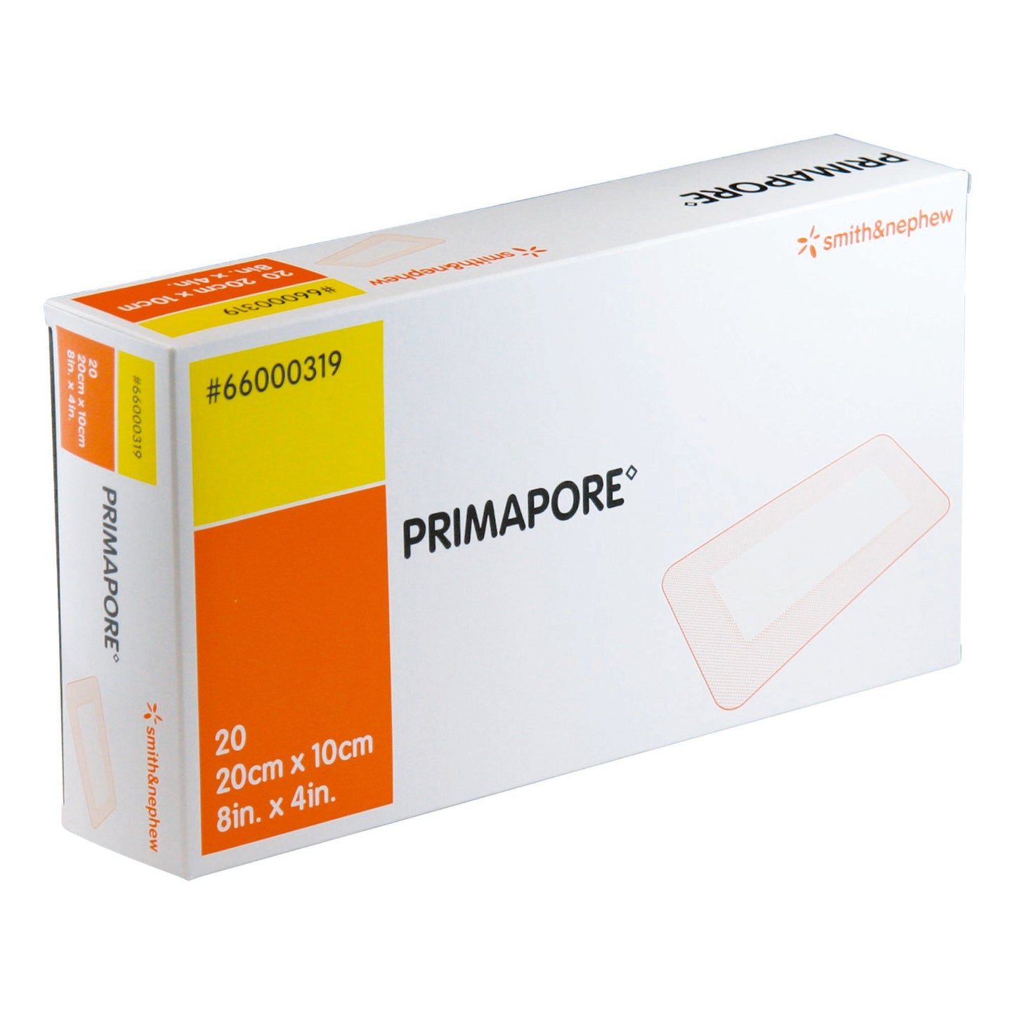 Primapore Adhesive Dressing, 10 x 20 Centimeter 66000319