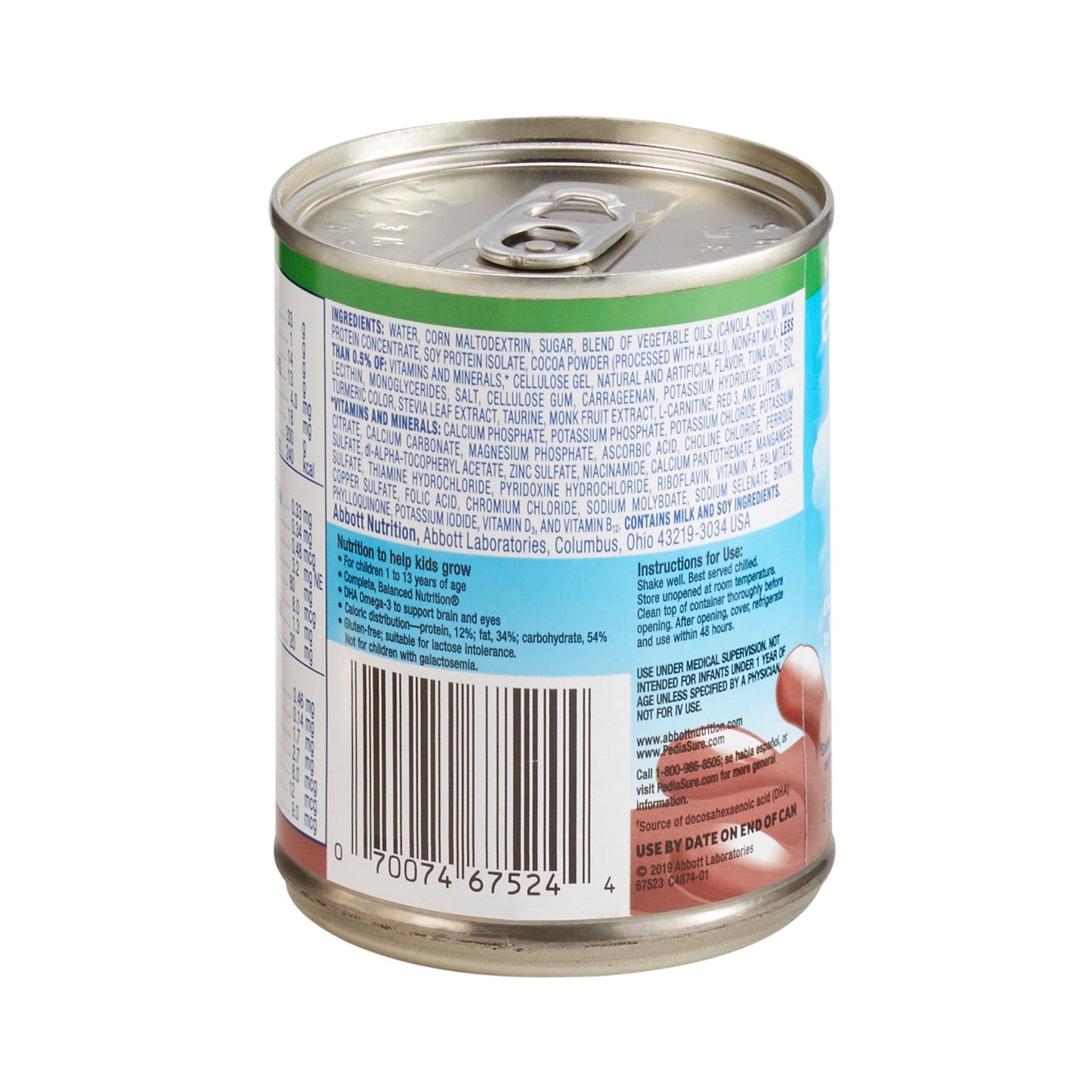 PediaSure® Grow & Gain Therapeutic Nutrition, Chocolate, 8-ounce can 67523