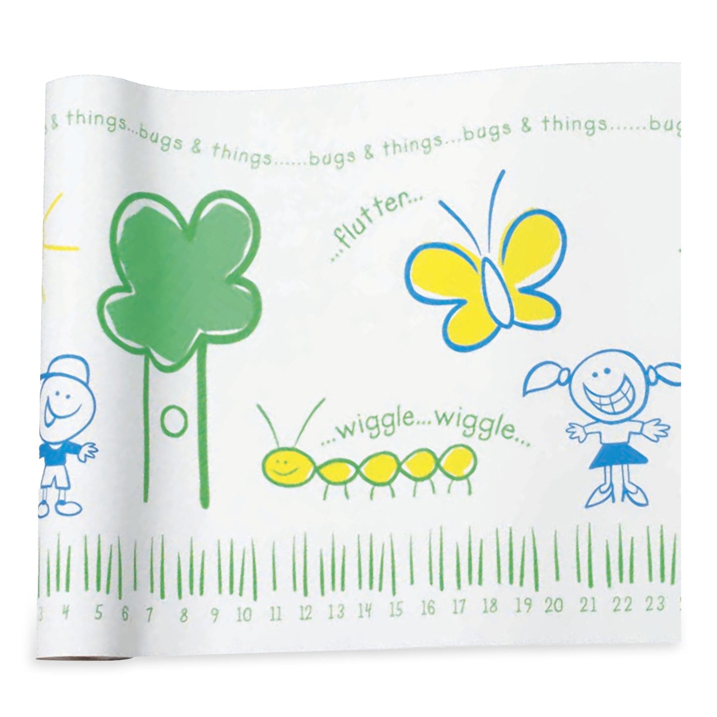 McKesson Crepe Table Paper, 14 Inch x 125 Foot, Print (Bugs and Things) 18-981414
