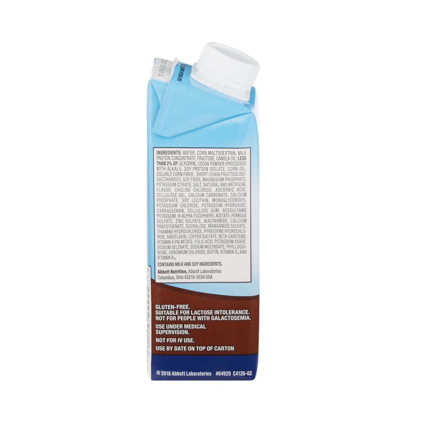 Glucerna® Chocolate Therapeutic Nutrition Shake, 8-ounce carton 64929