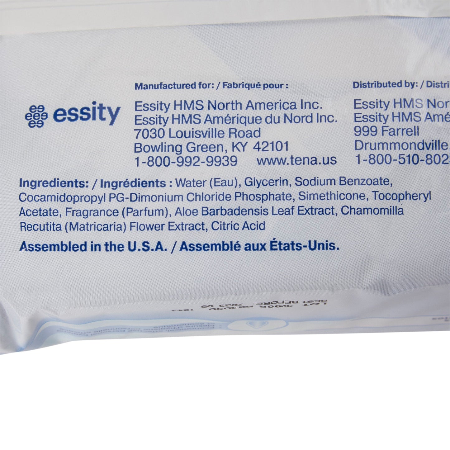 Tena® Scented Classic Washcloth, Soft Pack 65728