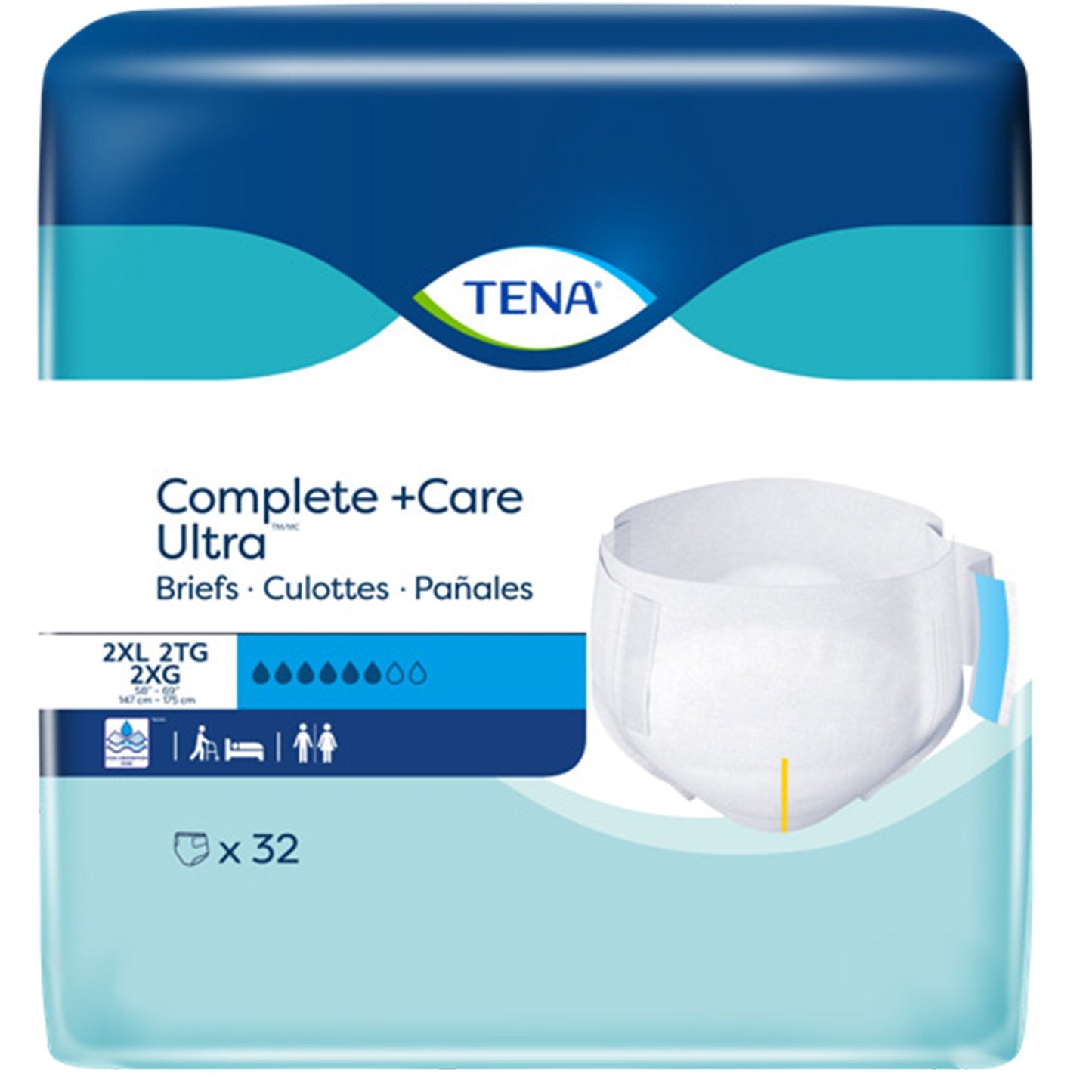 TENA Complete +Care Ultra™ Incontinence Brief, 2X-Large 61092