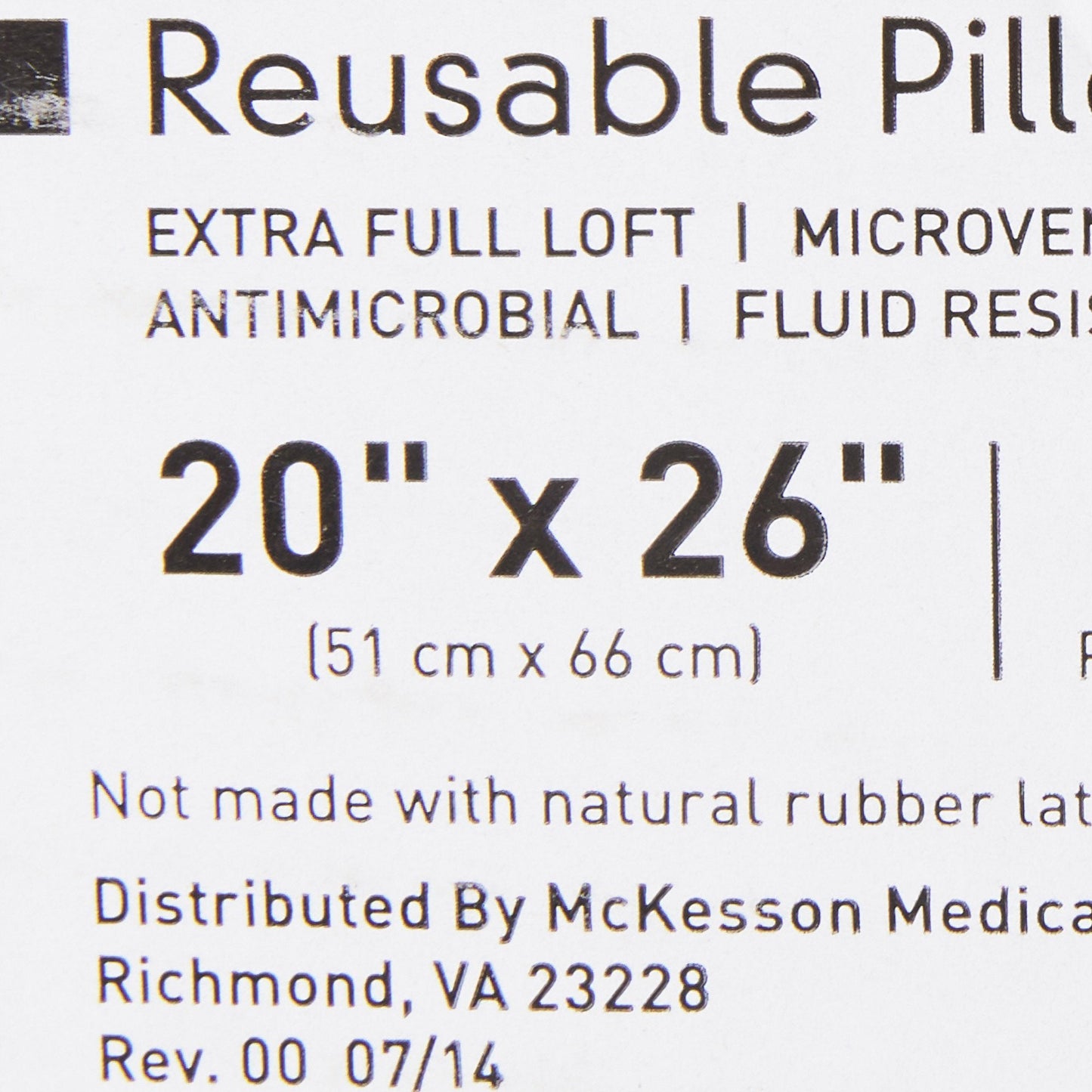 McKesson Reusable Bed Pillow 41-2026-WXF