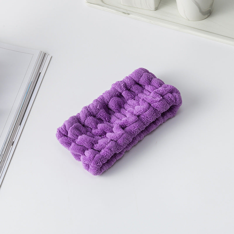 Elastic Plush Face Washing Headband