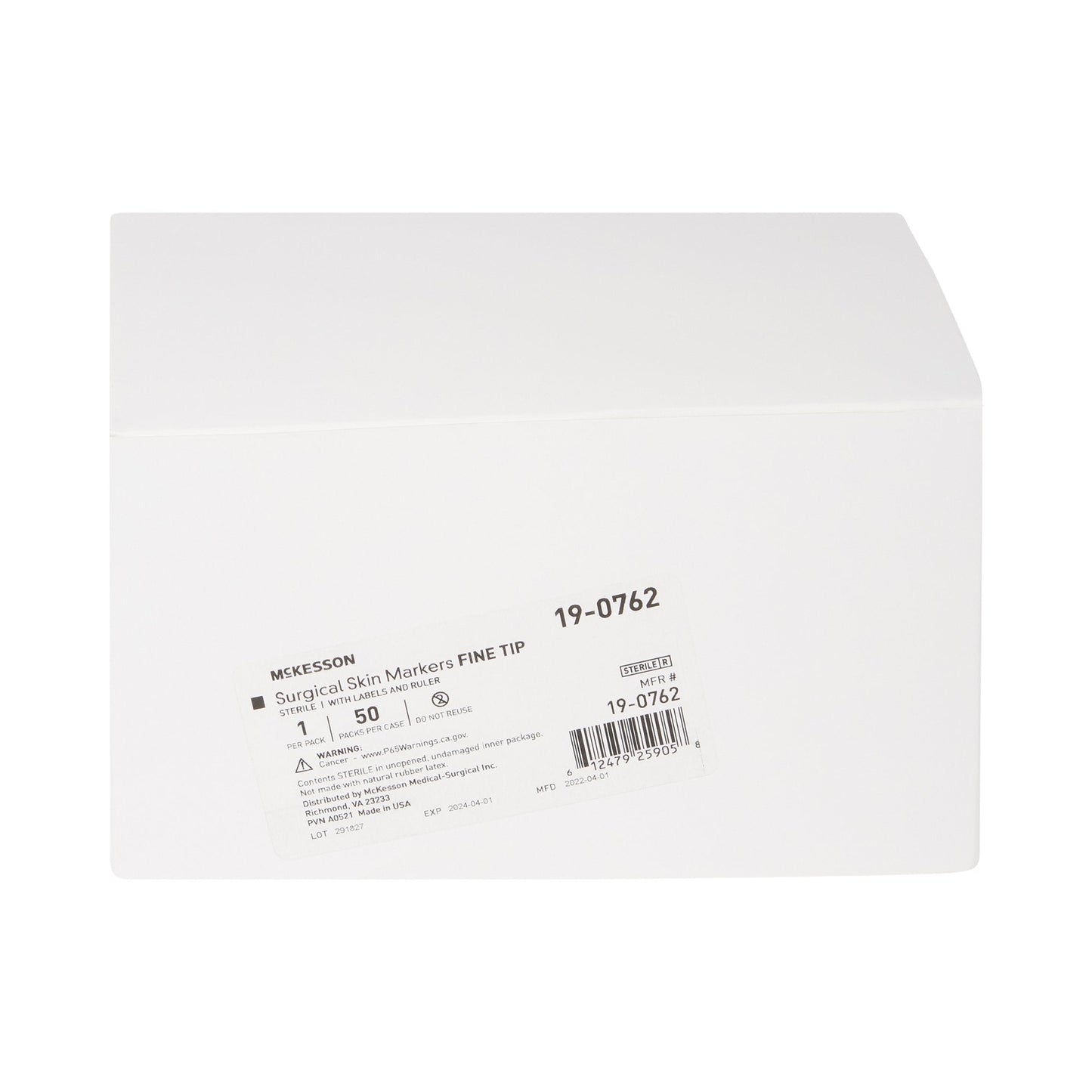 Skin Marker with Ruler and Labels McKesson Gentian Violet Ink Sterile Full Size Fine Tip 19-0762