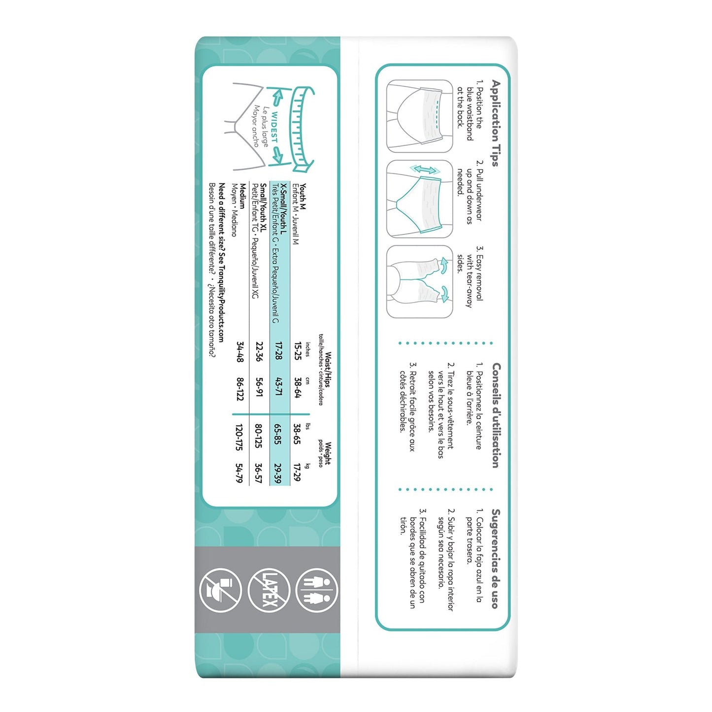 Select® Heavy Protection Absorbent Underwear, Extra Small 2603