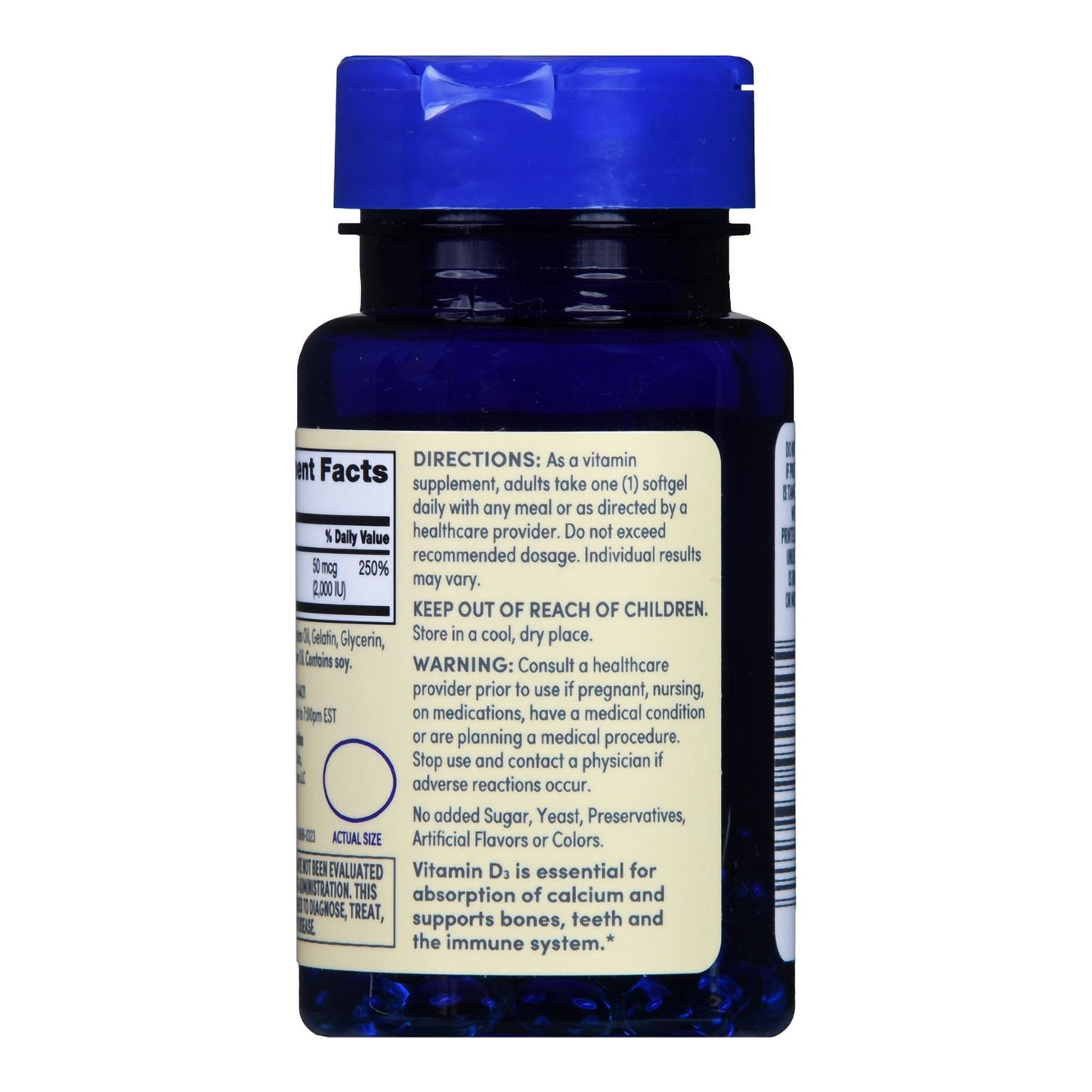 Foster & Thrive™ Vitamin D-3 50 mcg (2000 IU) Rapid Release Softgels 1093995724