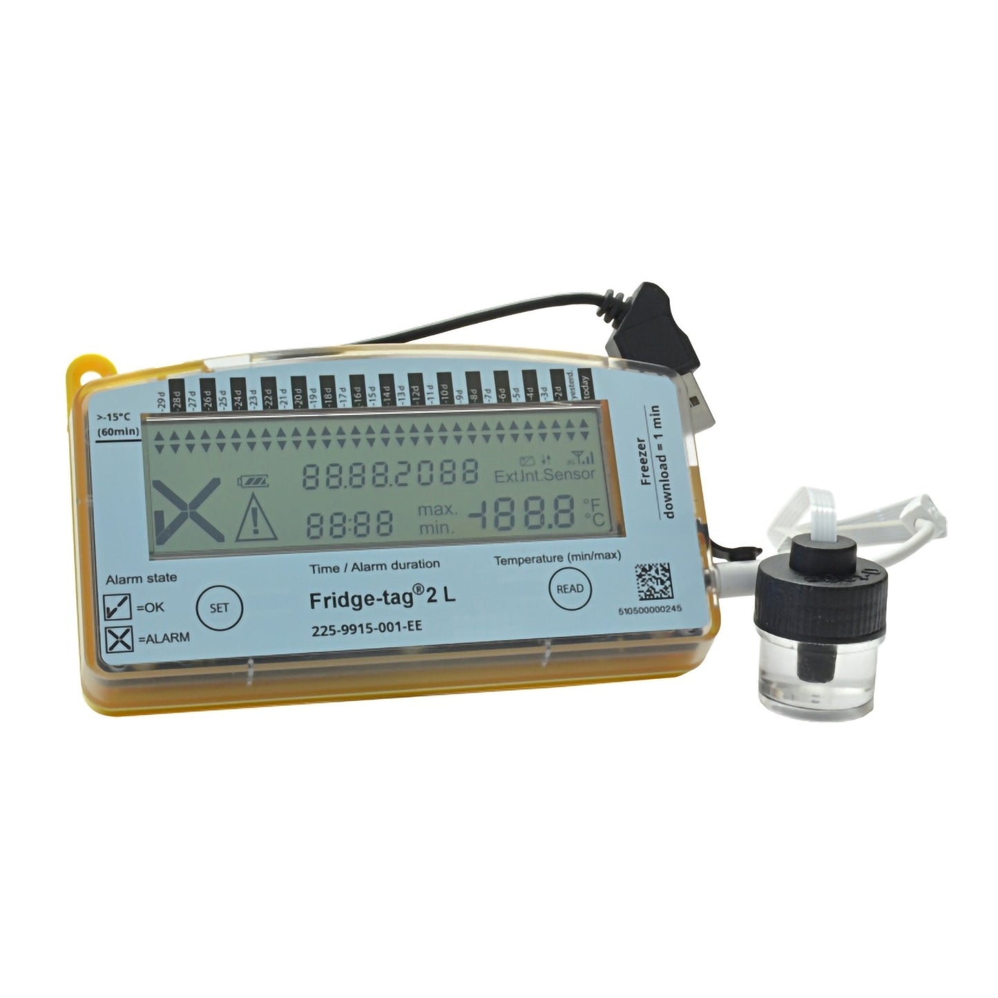 Fridge-tag® 2L Freezer Vaccine Data Logger with Alarm BERFREEZTAG2L