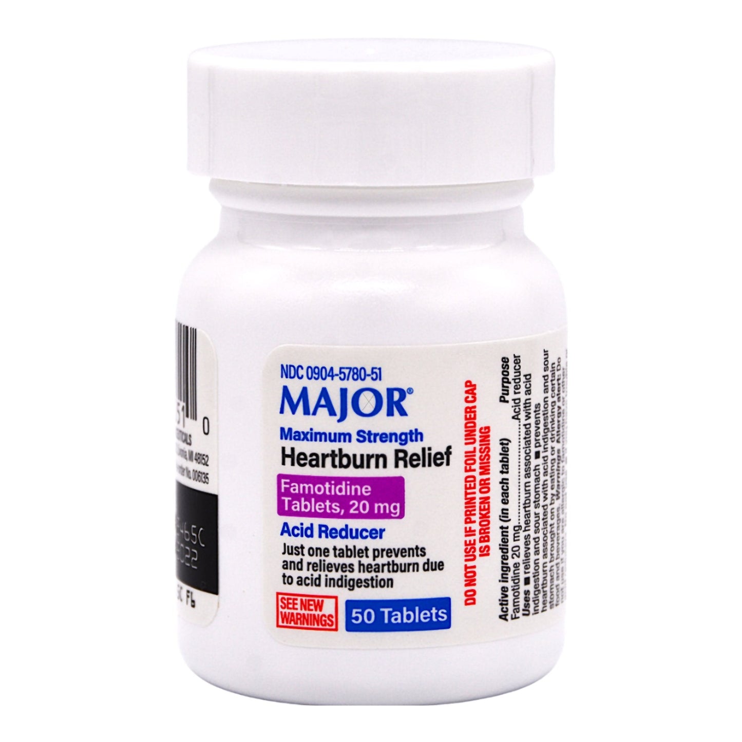 Major® Famotidine Antacid, Maximum Strength 00904578051