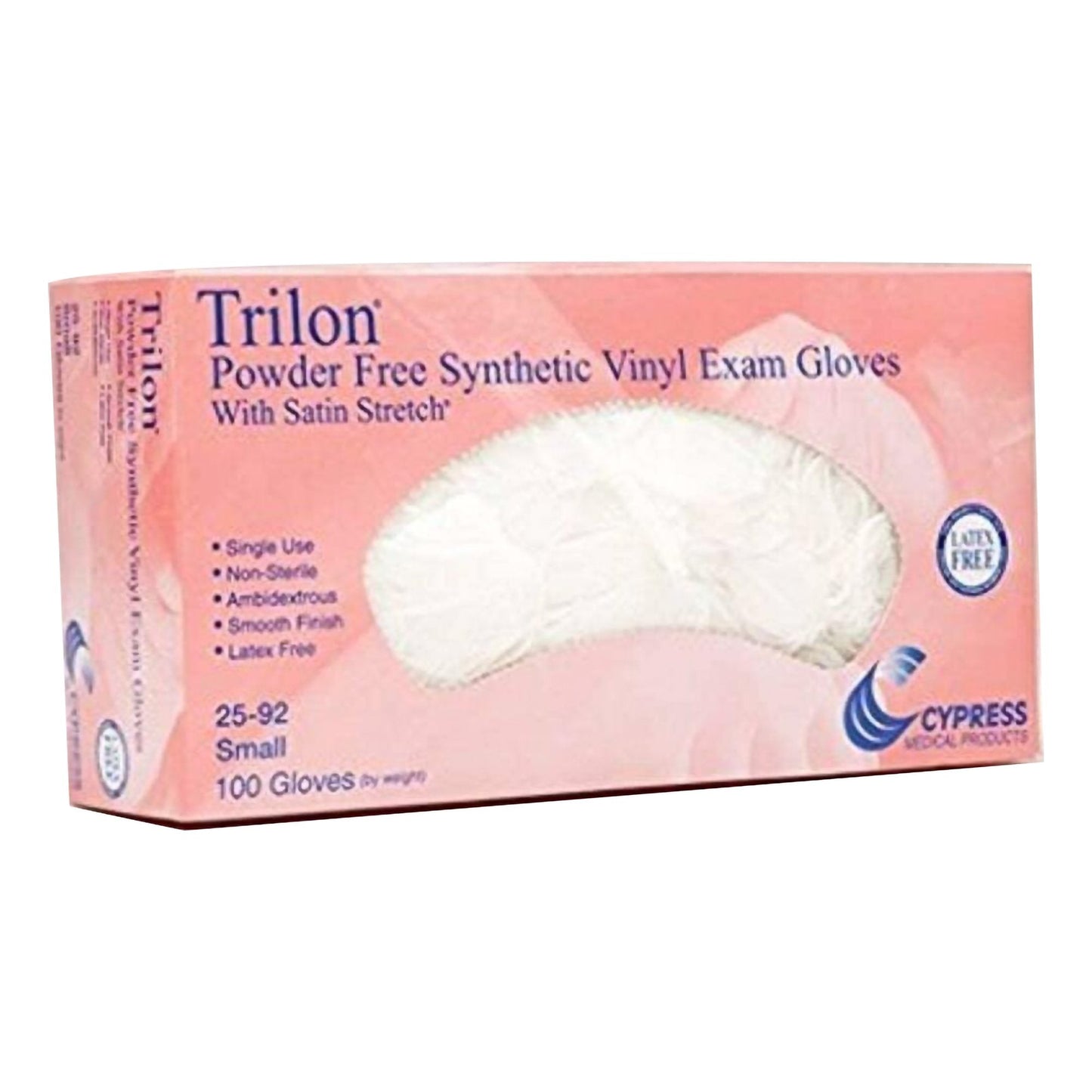 Trilon® Vinyl Exam Glove, Small, Clear 25-92