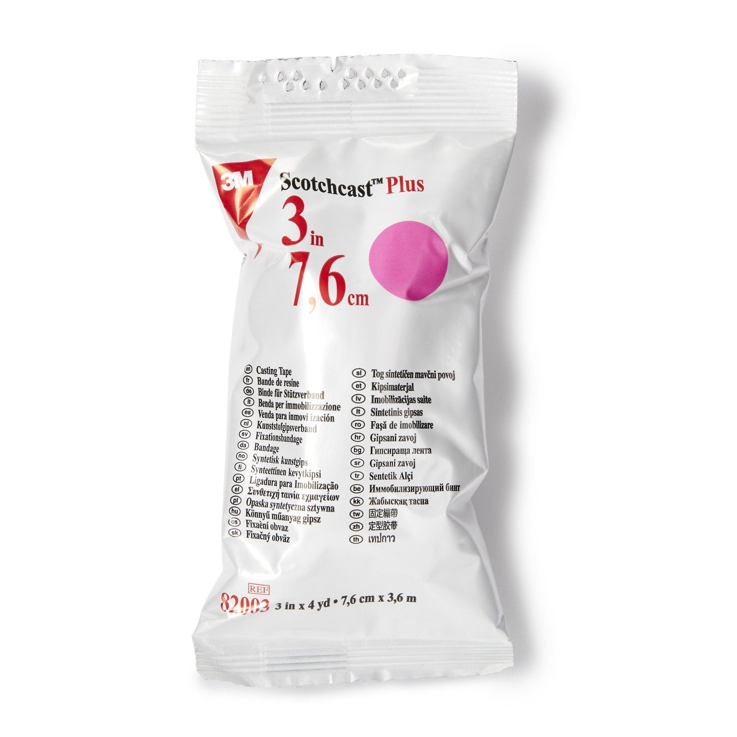 3M™ Scotchcast™ Plus Cast Tape, Bright Pink, 3 Inch x 4 Yard 82003X