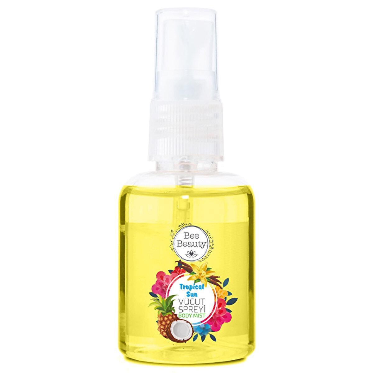 Bee Beauty Tropical Sun Body Spray 50ml - Refreshing Fragrance & Moisturizing Body Spray for Daily Use