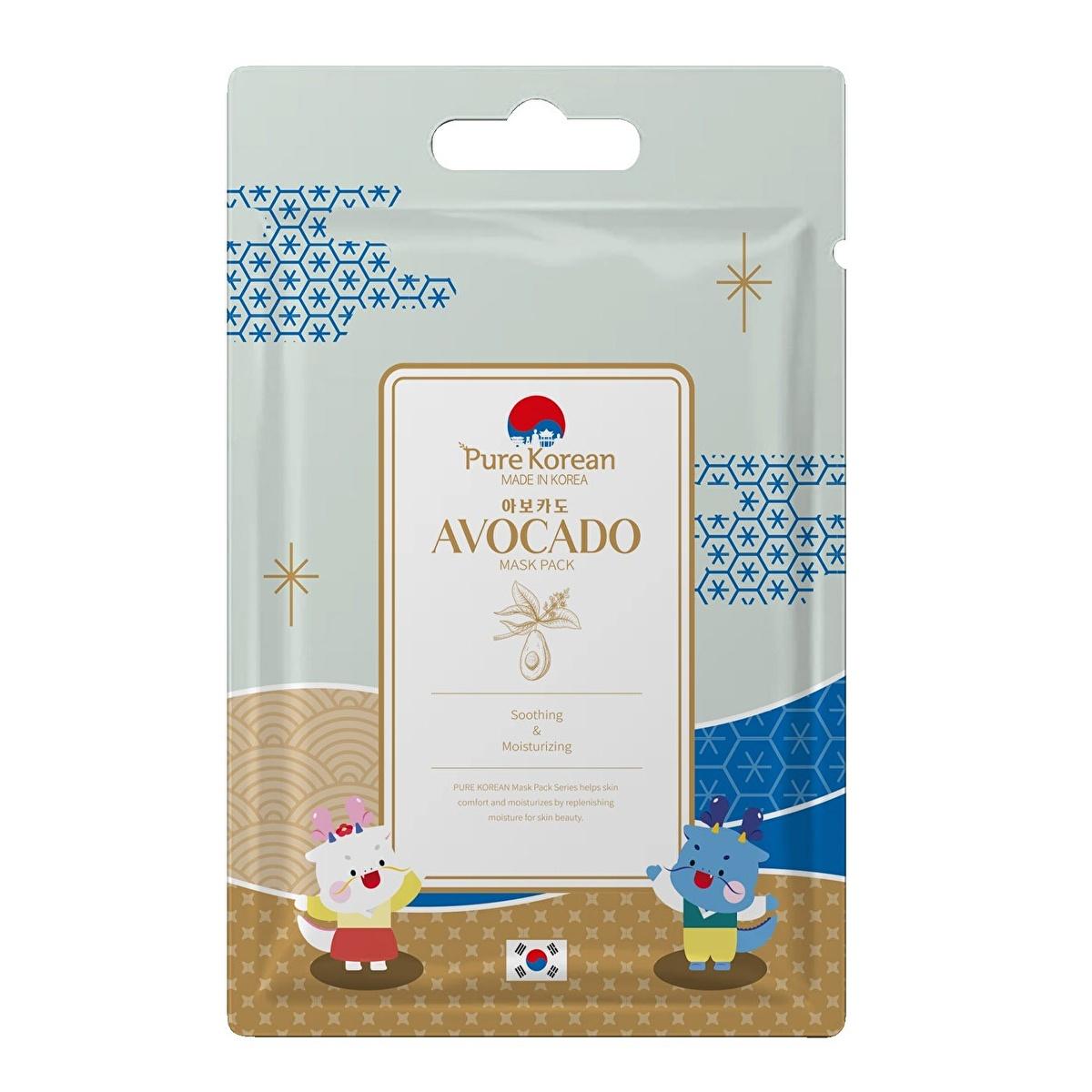 Pure Korean Avocado Face Mask - Hydrating, Soothing, and Nourishing Skincare for Dry and Sensitive Skin