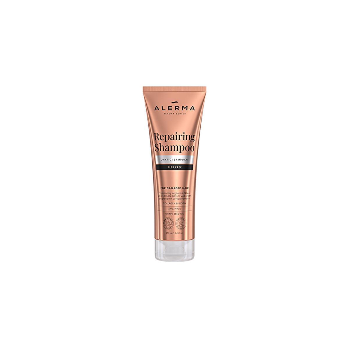 Alerma Sulfate-Free Shampoo for Damaged Hair - Repairing, Nourishing, and Cruelty-Free Hair Care with Argan Oil and Prokapil