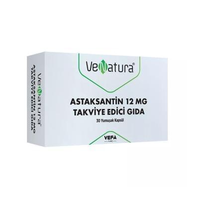 VeNatura Astaxanthin Dietary Supplement 12mg - Antioxidant Support for Adults, 30 Capsules