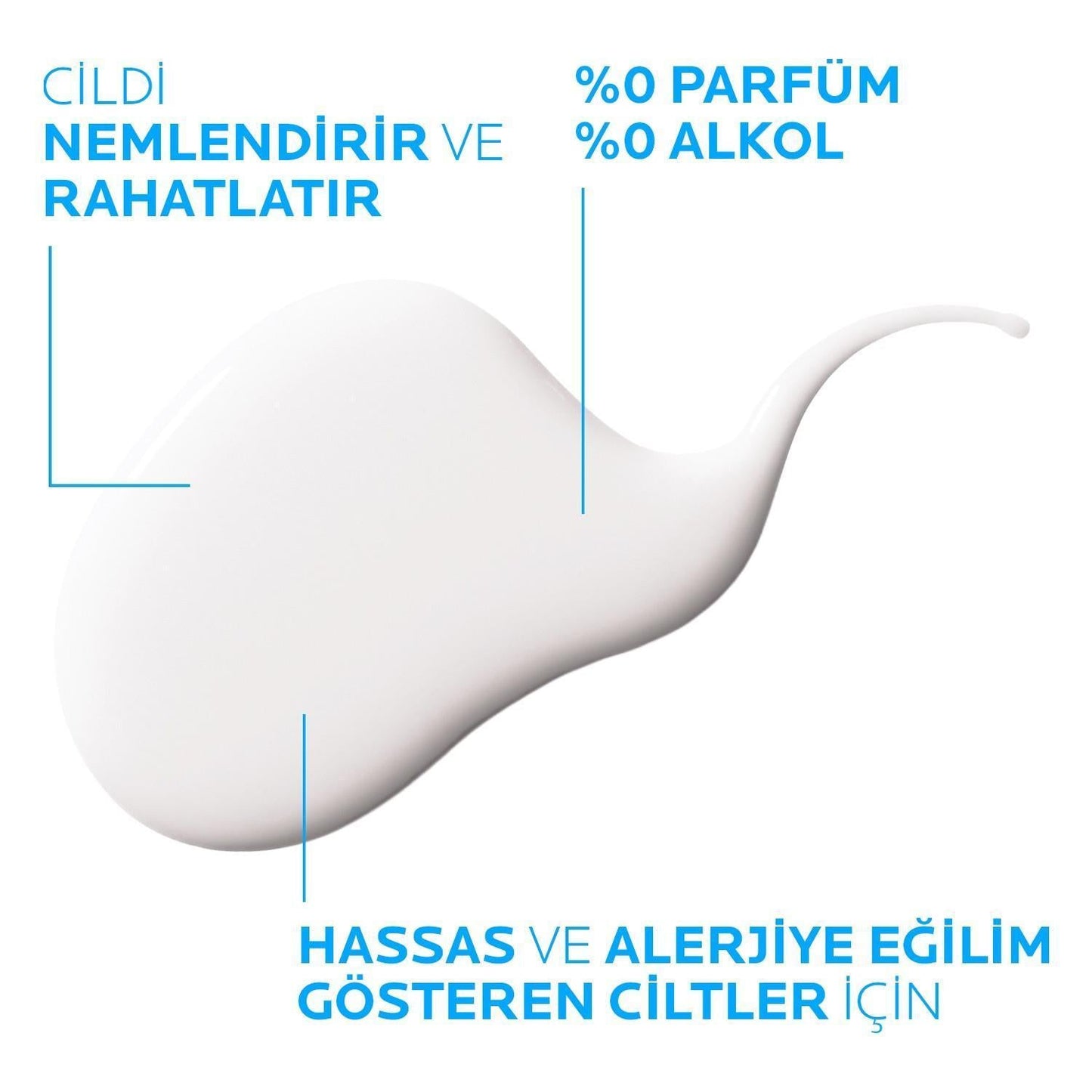 La Roche Posay Toleriane Dermallargo Fluide Nemlendirici Moisturizing Cream - Fragrance-Free, Hypoallergenic, 1.35 fl oz