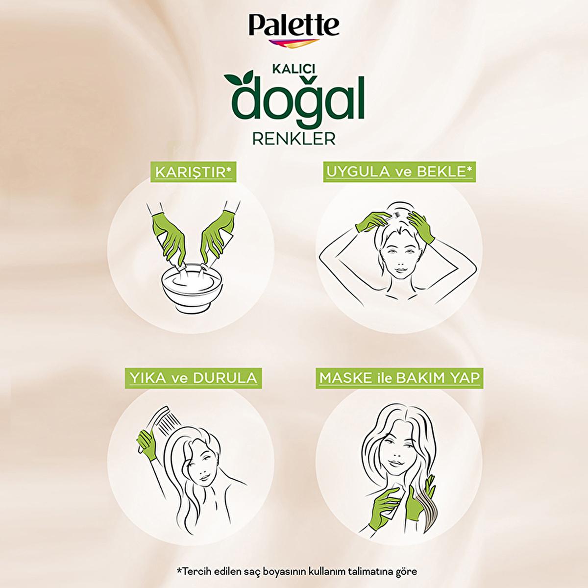 Palette Natural Permanent Hair Dye - Long-Lasting Color with Natural Ingredients